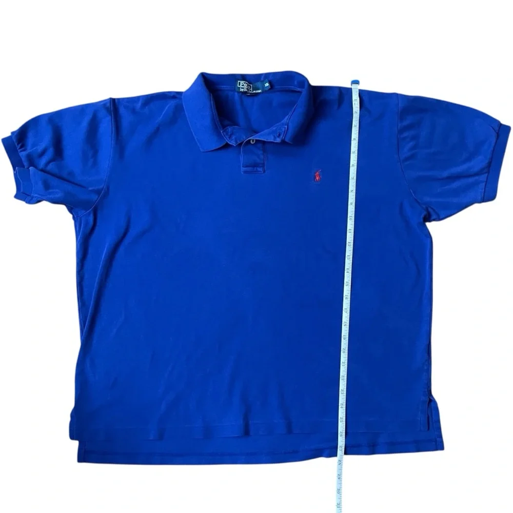 Polo Ralph Lauren Blue Polo Shirt Men’s XXL Classic Logo Short Sleeve Cotton